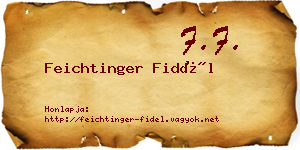 Feichtinger Fidél névjegykártya